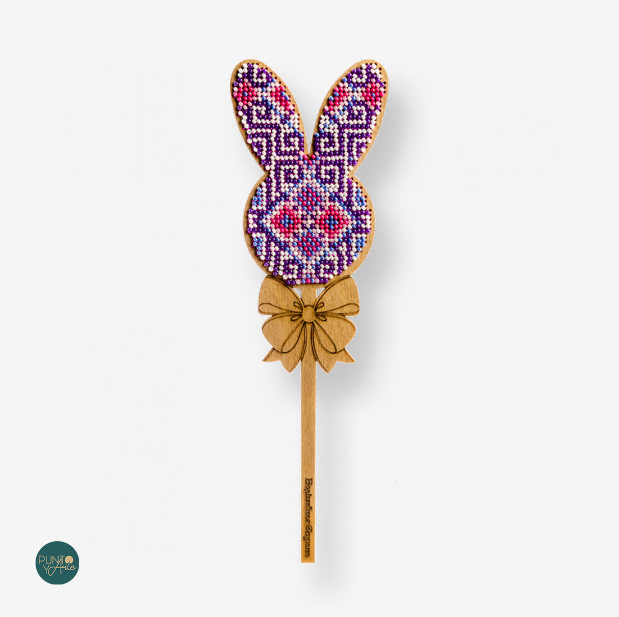 FLK-185 Lapin - Kit avec Perles - Bois