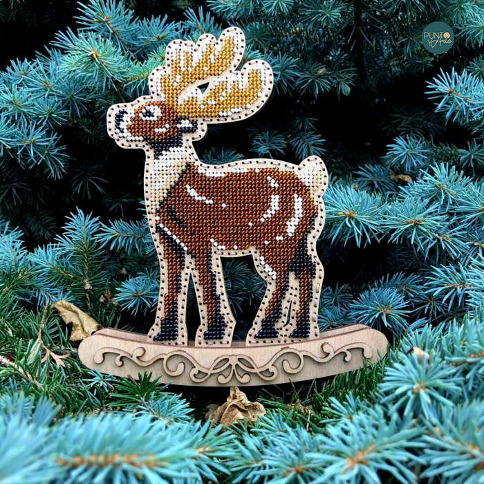 FLK-296 Reindeer - Bead Kit - Wood