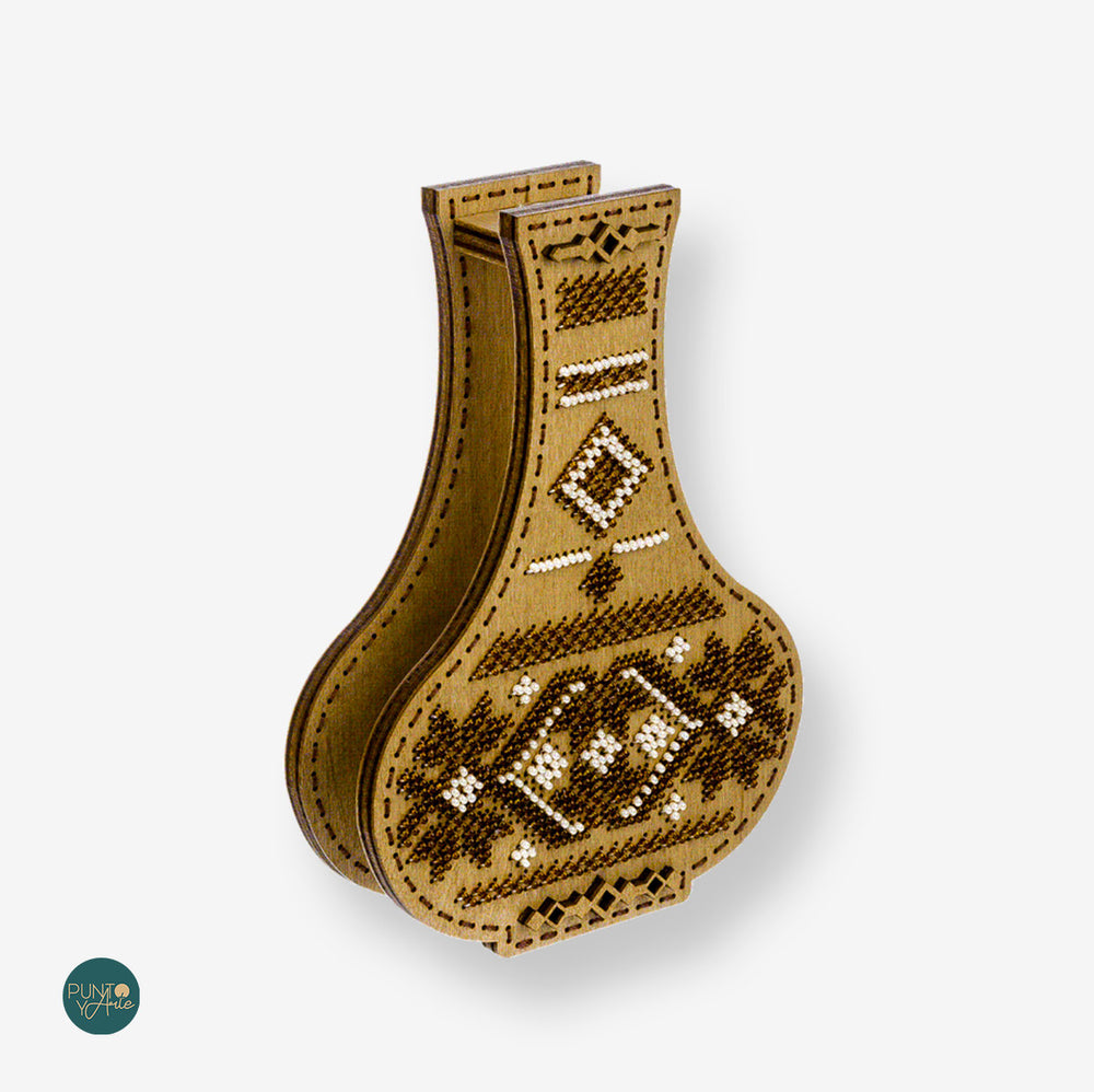 FLK-348 Vase - Kit avec Perles - Bois