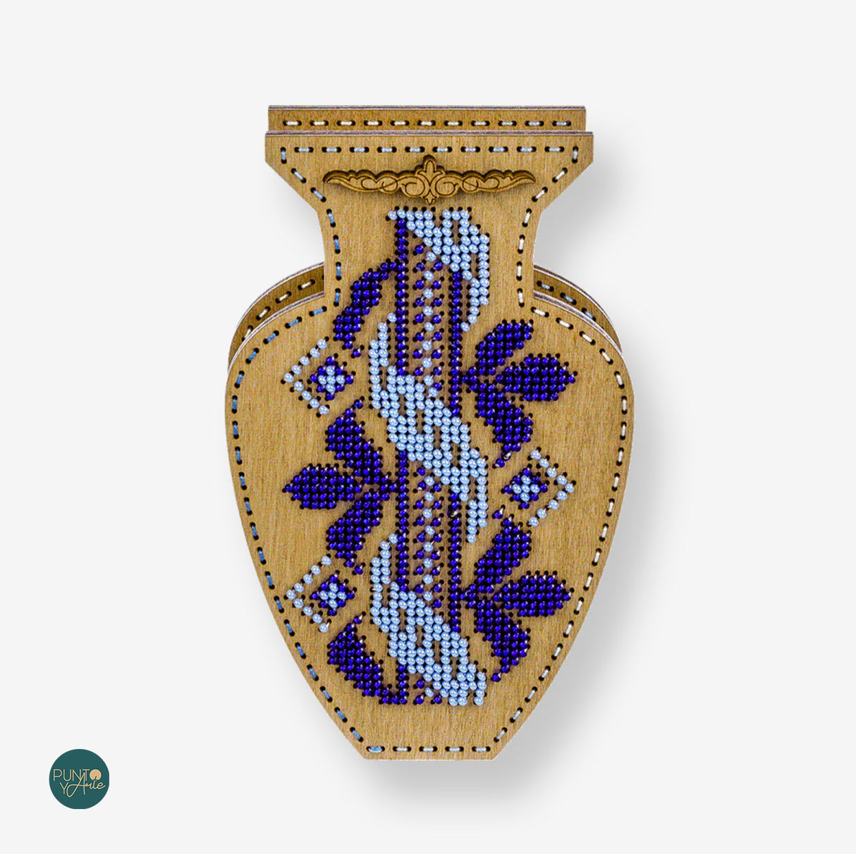 FLK-349 Vase - Kit avec Perles - Bois