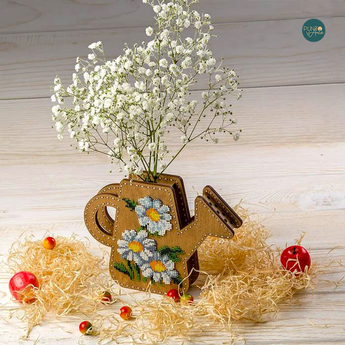FLK-352 Vase - Kit avec Perles - Bois