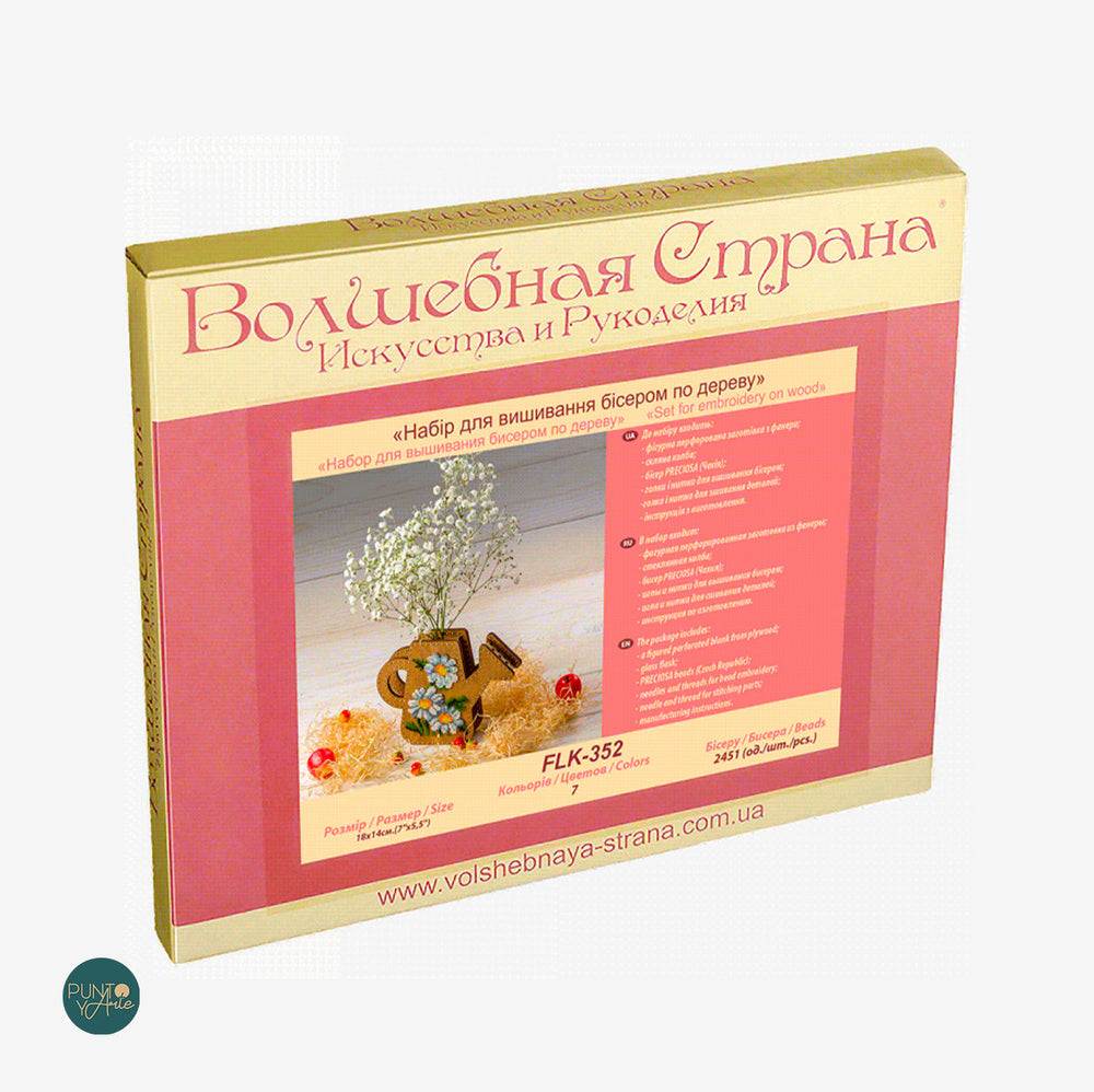 FLK-352 Vase - Kit avec Perles - Bois