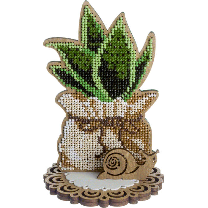 Kit de perles pour broderie sur bois "Jardin Enchanté" - FLK-409