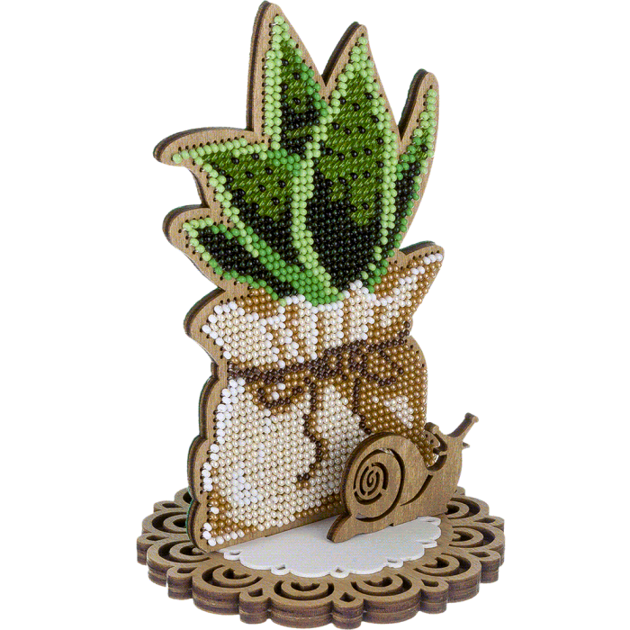 Kit de perles pour broderie sur bois "Jardin Enchanté" - FLK-409