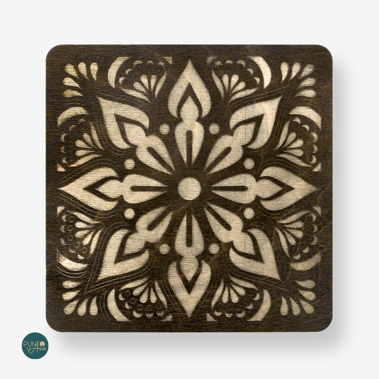 Mandalas. FLZB-088 Organisateur pour perles. Bois. Carré.