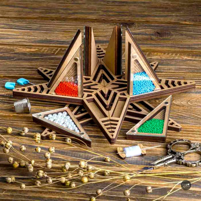 FLZB-112 Organizer for beads with transparent lid