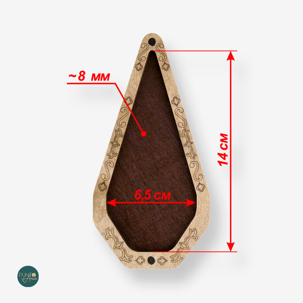 Estuche Elegante 'Motivos Clásicos' FLZB(N)-021 para Tijeras de Bordar - Wonderland Crafts