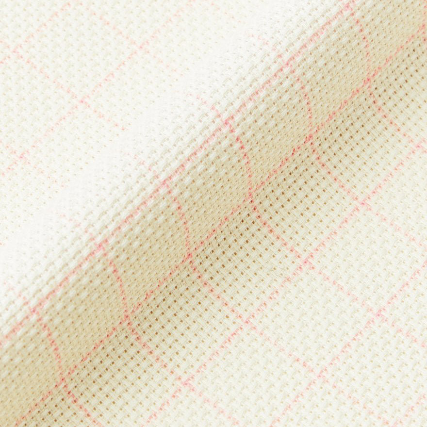 (L) Toile Aïda 14 carats. MAGIC GUIDE DMC Prémarqué Prédécoupé - ECRU