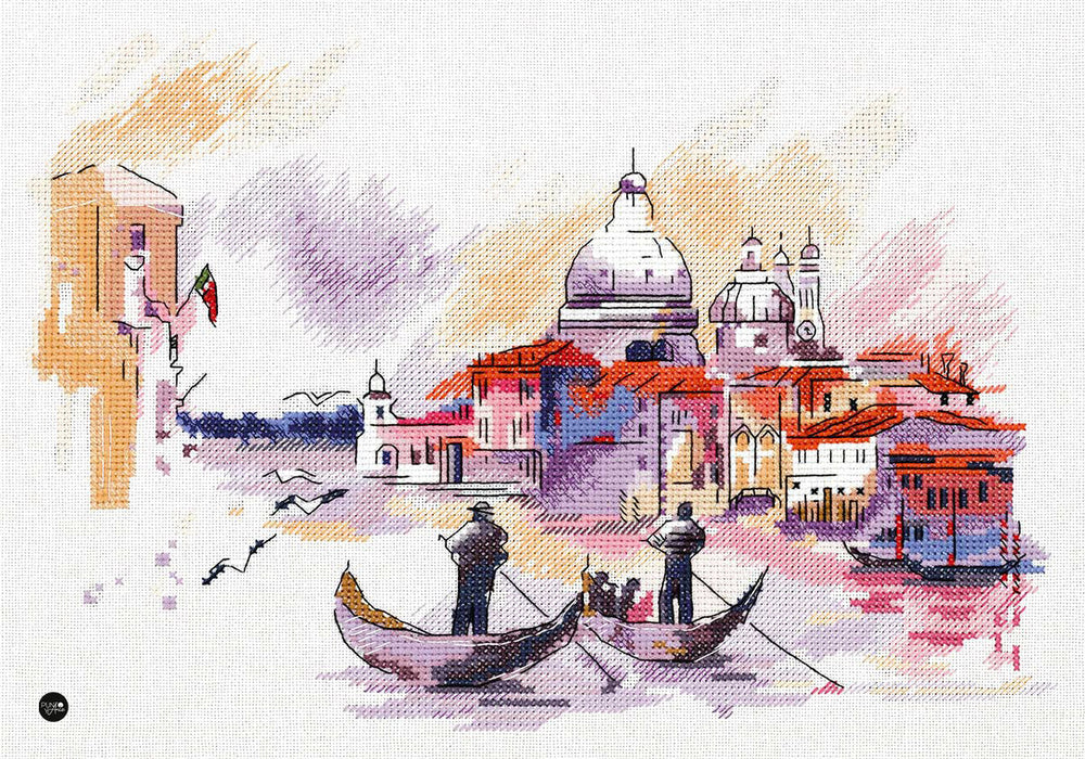 Voyager à travers Venise - Panna GM-7184 - Kit de point de croix