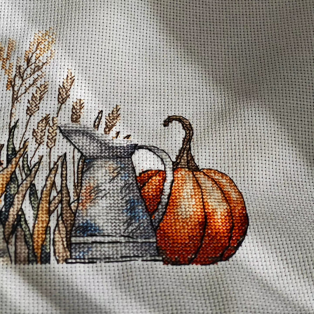 Kit de broderie « Charme rural d'automne » - Point de croix exclusif par Punto y Arte P008