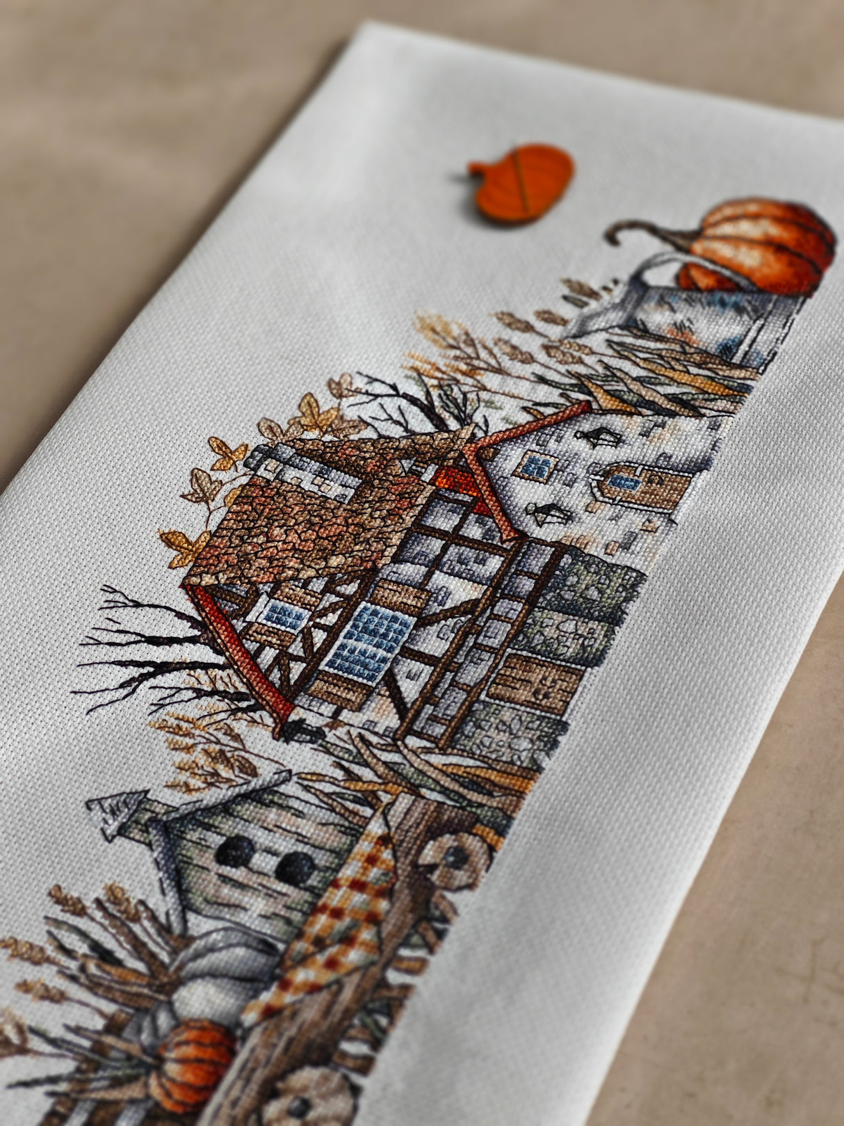 Kit de broderie « Charme rural d'automne » - Point de croix exclusif par Punto y Arte P008