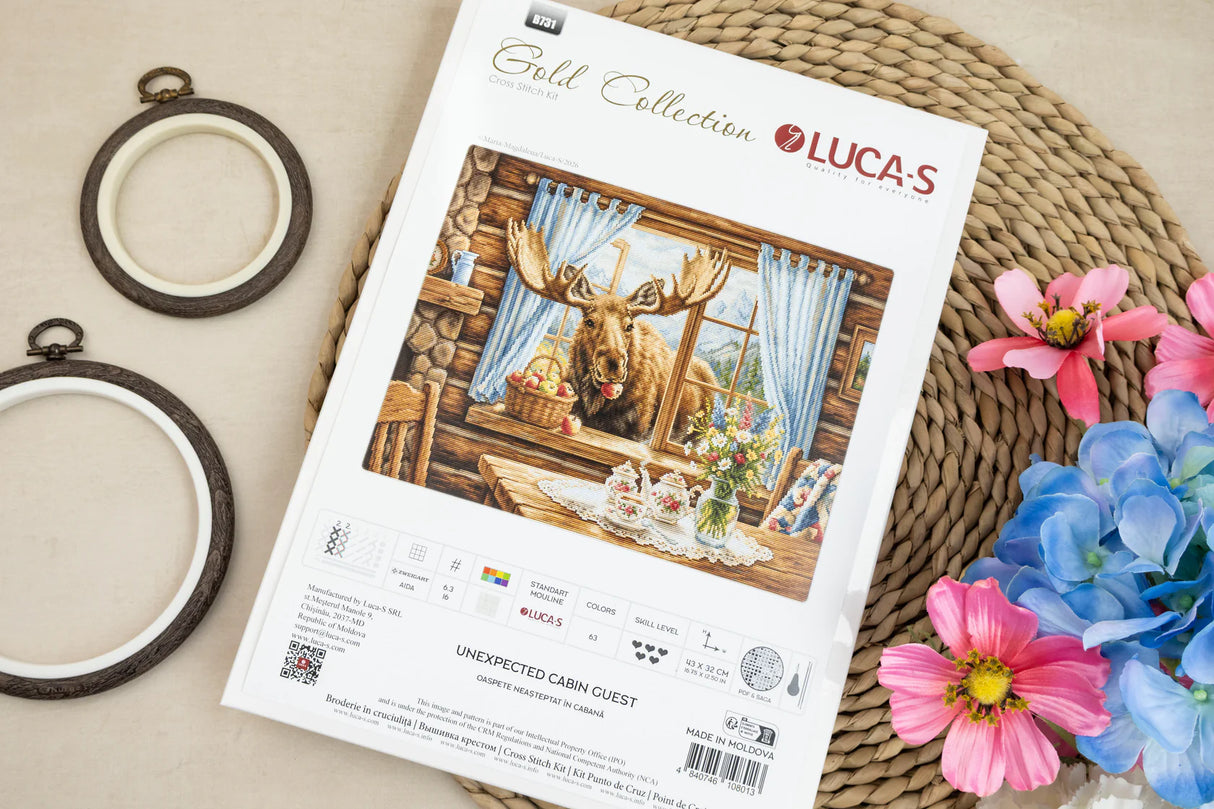 Kit de Punto de Cruz Luca-S GOLD - Unexpected Cabin Guest, B731