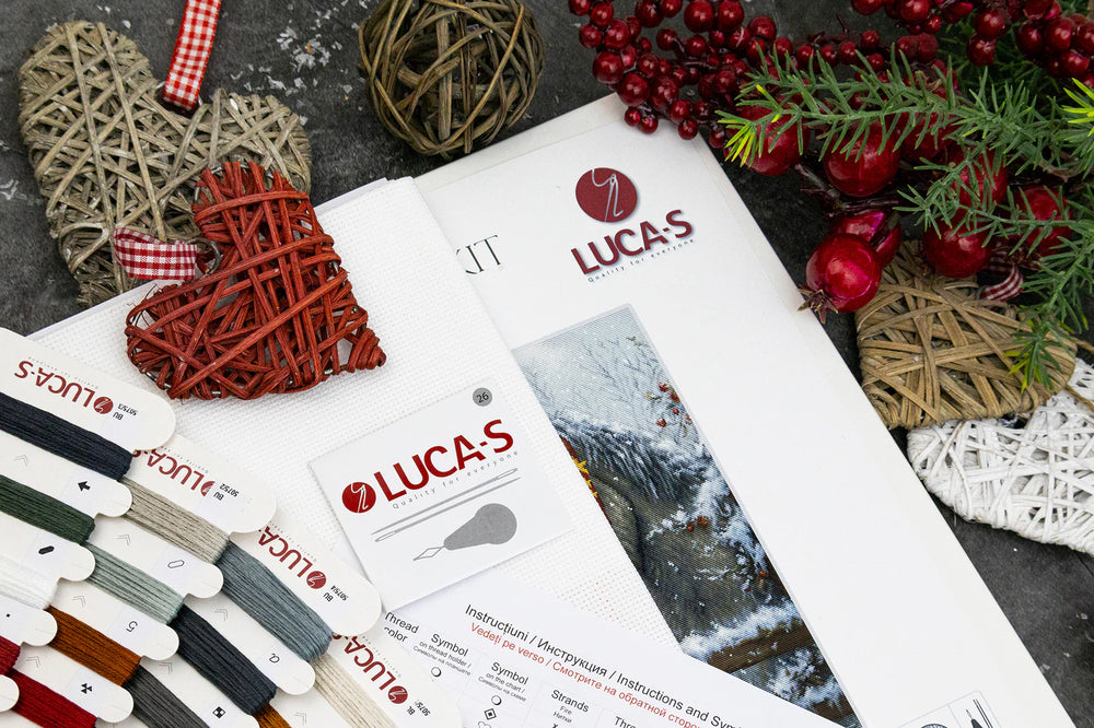 Kit de point de croix Luca-S GOLD - « Câlin chaleureux » (BU5075)