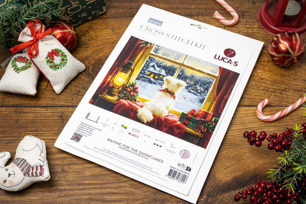 Kit de point de croix Luca-S - « En attendant les flocons de neige » (BU5076)