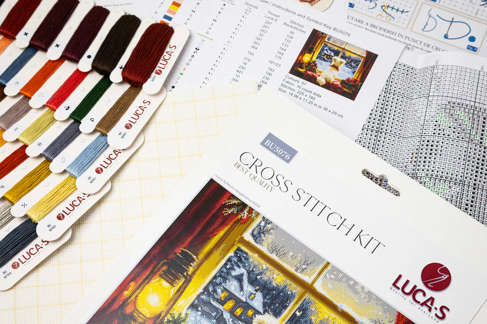 Kit de point de croix Luca-S - « En attendant les flocons de neige » (BU5076)