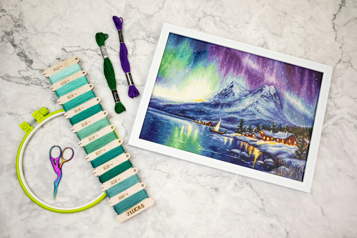 Kit de punto de cruz Luca-S - Northern Lights, B705