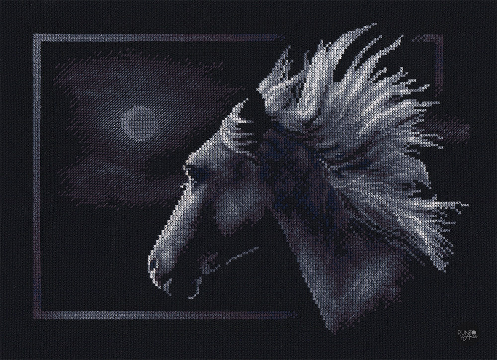 Caballo iluminado por la luna - Panna - Kit de punto de cruz J-0527