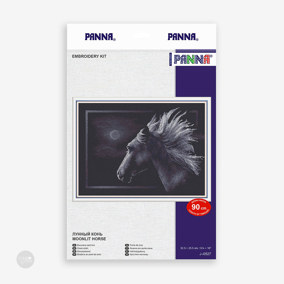 Caballo iluminado por la luna - Panna - Kit de punto de cruz J-0527