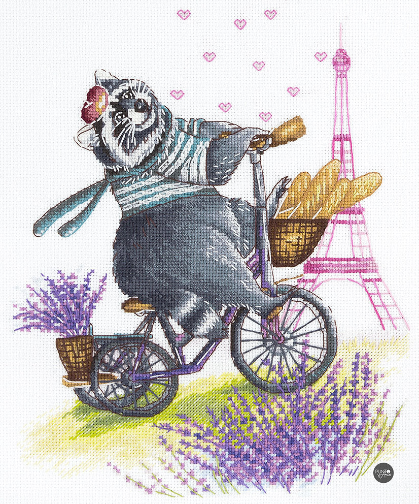 Bike to my Bon-Bon - Panna - Kit de point de croix J-1941