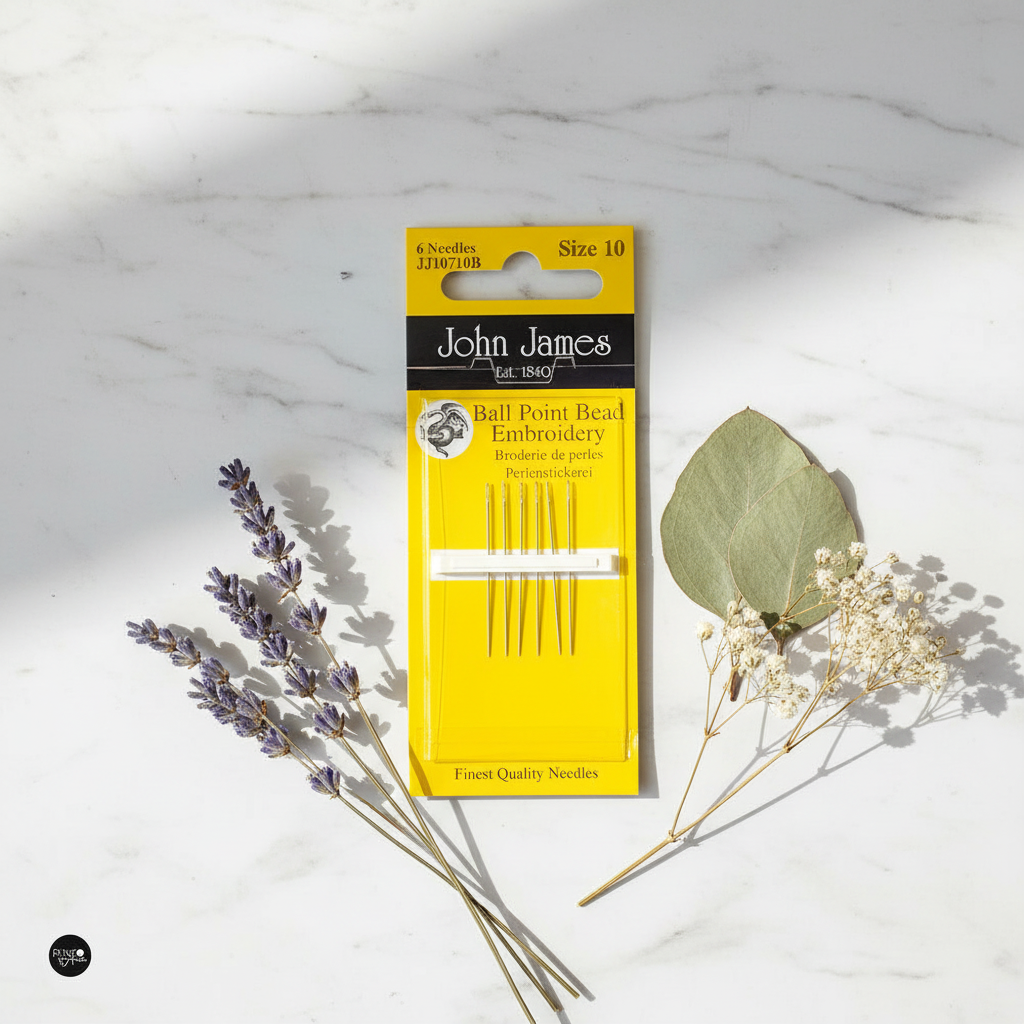 Short Beading Needles No.10 - John James JJ10710B: The Perfect Choice for Your Bead Embroidery Projects