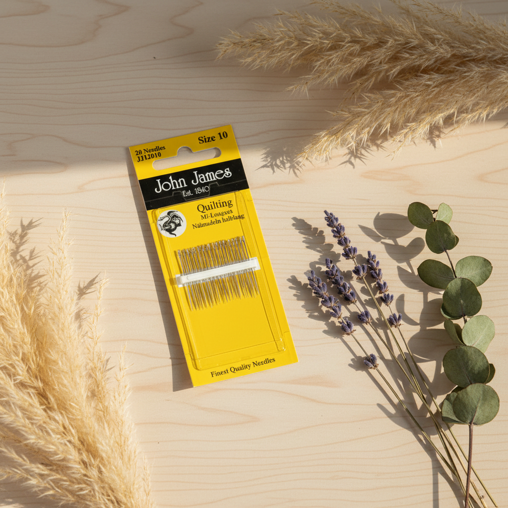 Agujas para Acolchar No. 10 MI-LONG John James JJ12010 Patchwork: Acelera tus Proyectos de Quilting y Patchwork