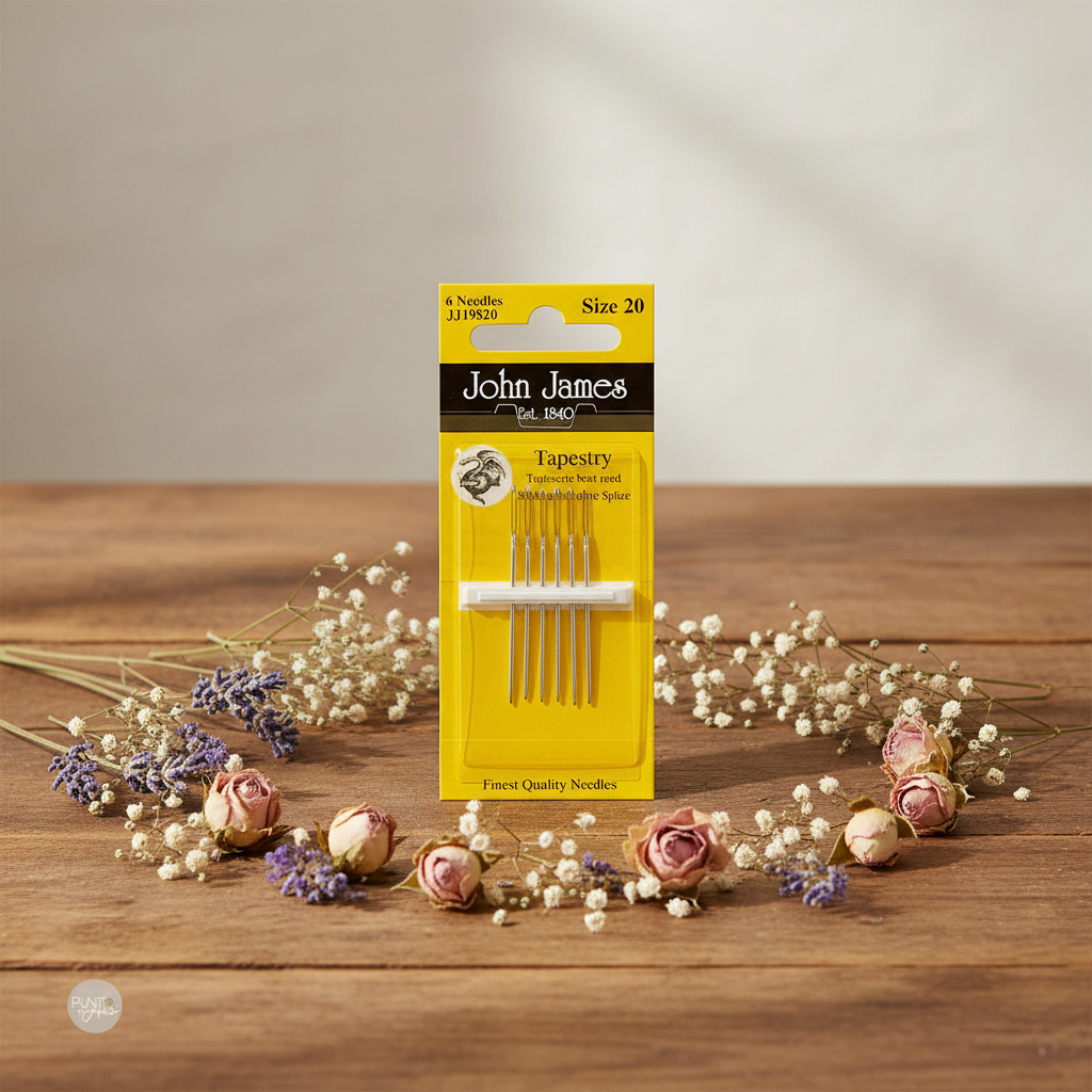 Agujas para Bordar y Medio Punto - John James JJ19820: Detalles Exquisitos con la Suavidad de una Aguja N°20