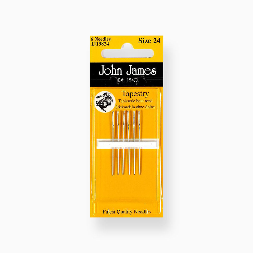 Agujas de Tapicería - Nr.24 - John James JJ19824: Precisión y Calidad en el Bordado