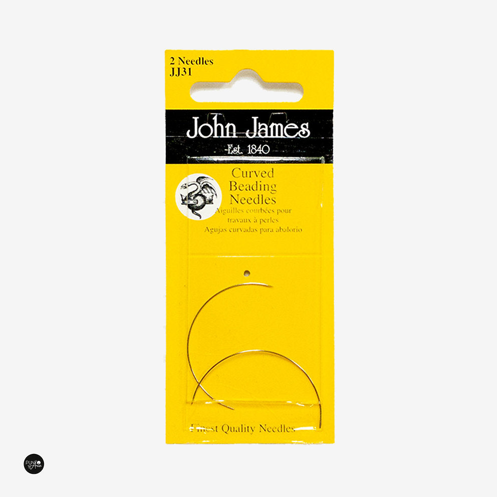 Agujas Curvas para Perlas y Abalorios - John James JJ31: La Solución Perfecta para tu Trabajo de Joyería