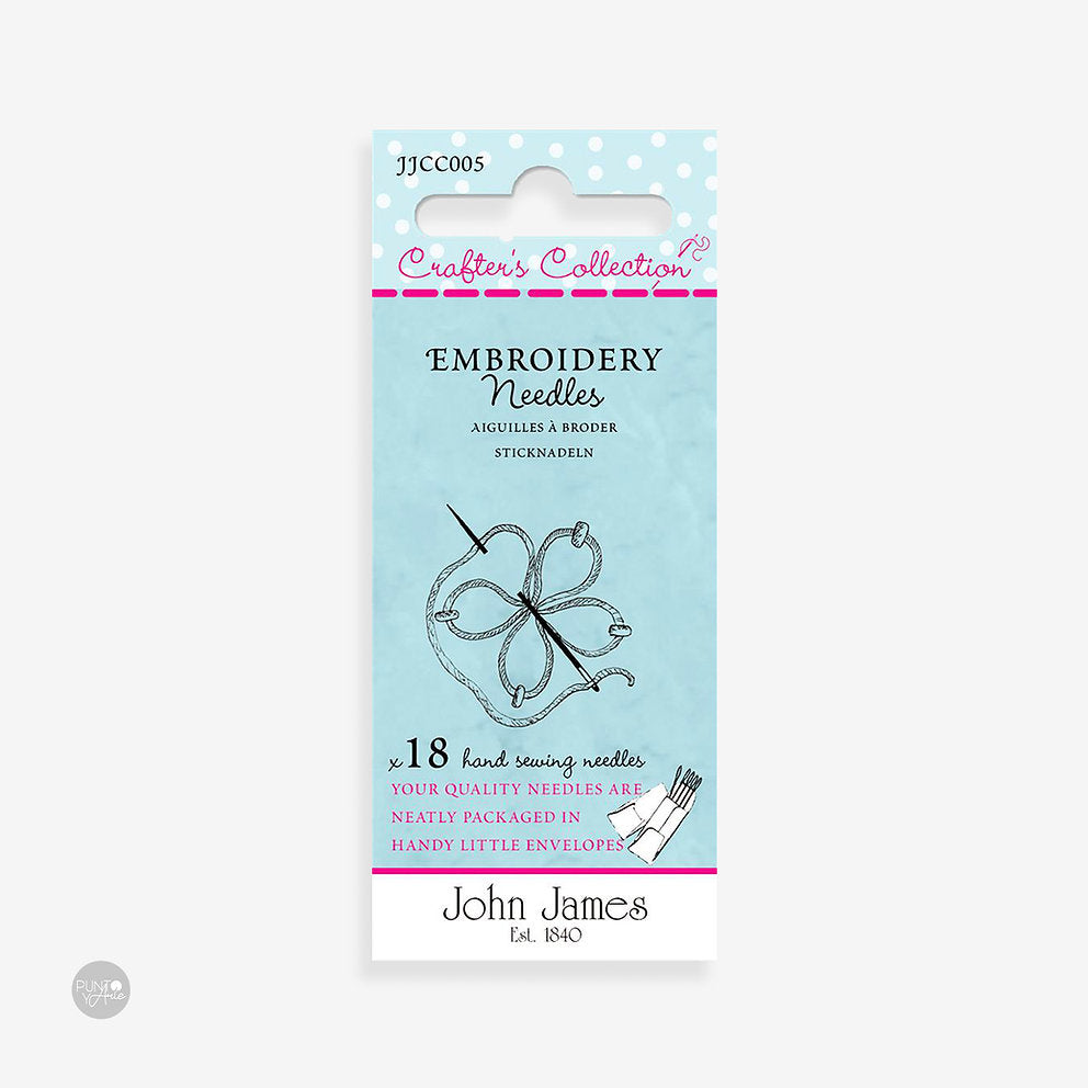 Embroidery Needles N°7-10 - John James - JJCC005: Quality and Versatility in Embroidery