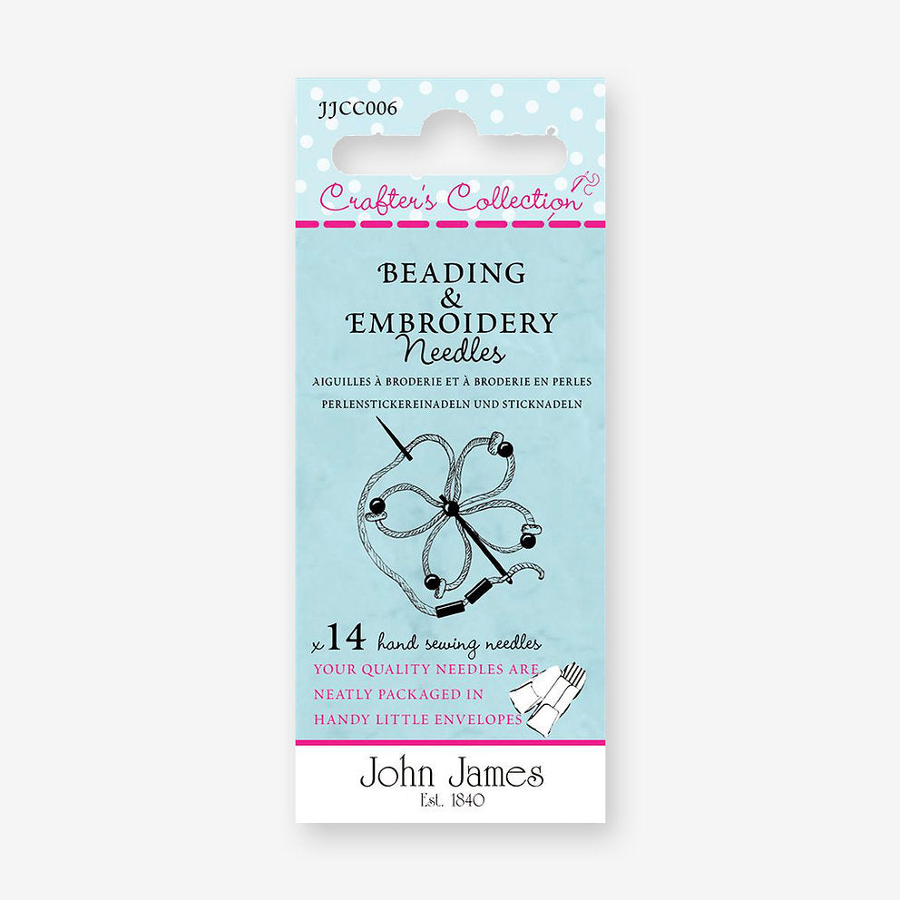 Agujas para Abalorios y Bordado John James JJCC006