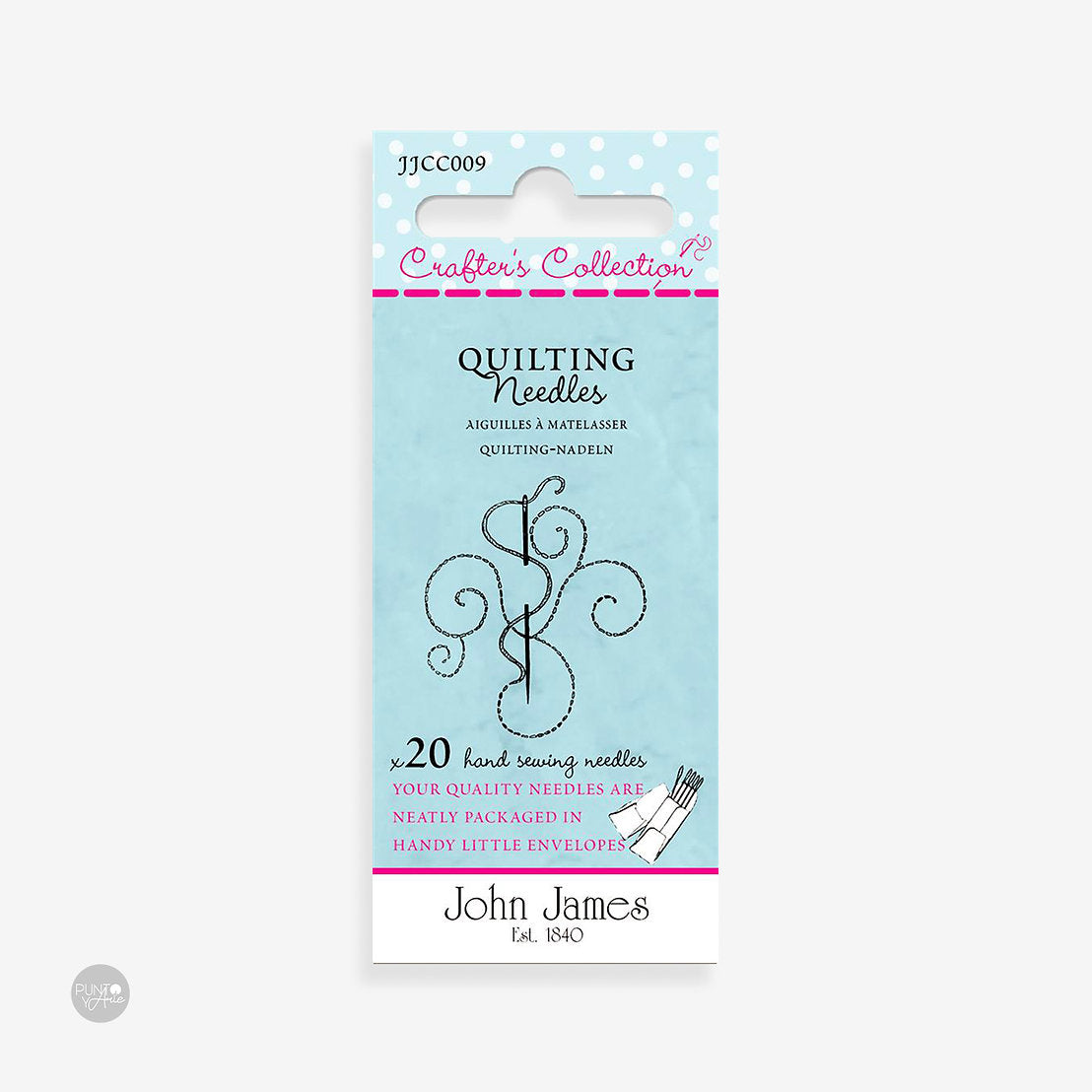 Agujas para Acolchar N°7-10 - John James JJCC009: Herramientas Esenciales para el Quilting Exigente