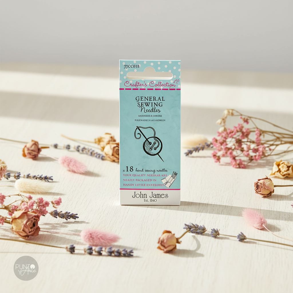Agujas de Costura (Generales) - John James JJCC018: Herramientas Esenciales para tus Proyectos de Costura y Reparación
