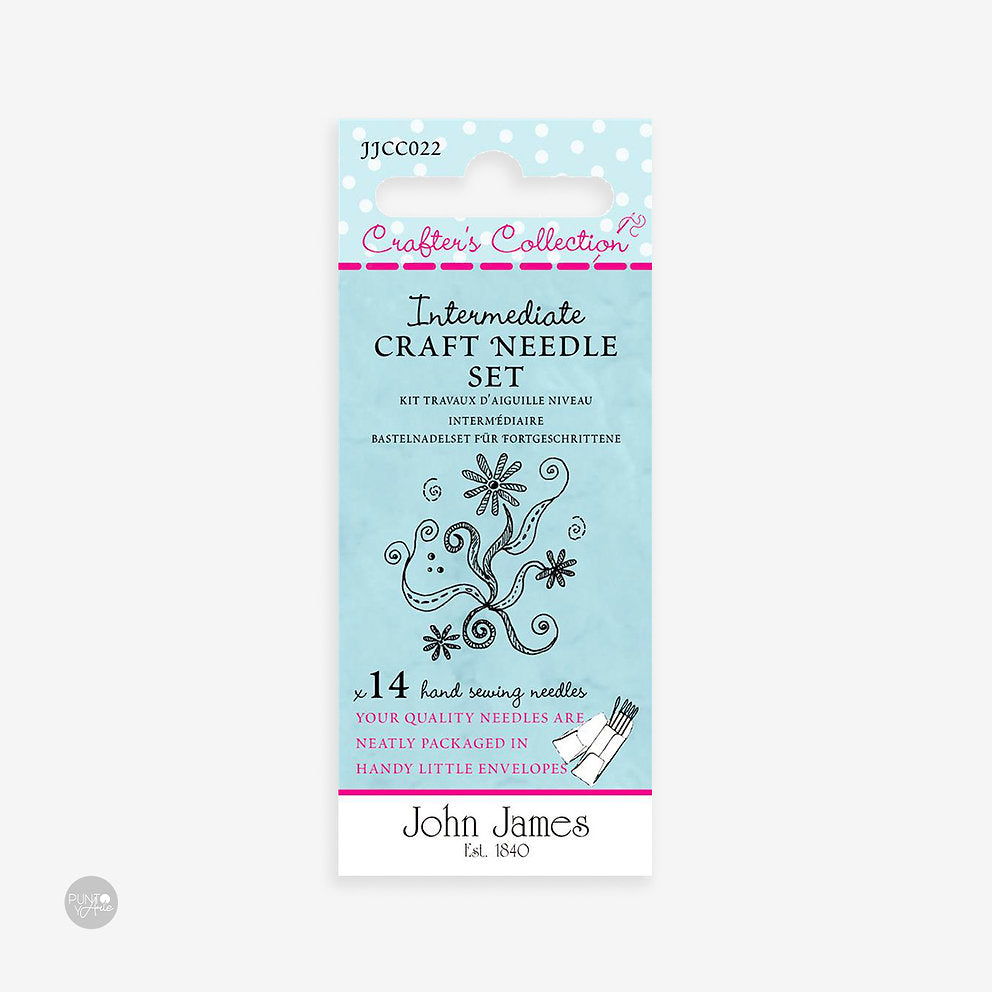 Juego de Agujas para Manualidades Intermedias - John James JJCC022: Avanza al Siguiente Nivel en tus Proyectos de Agujas