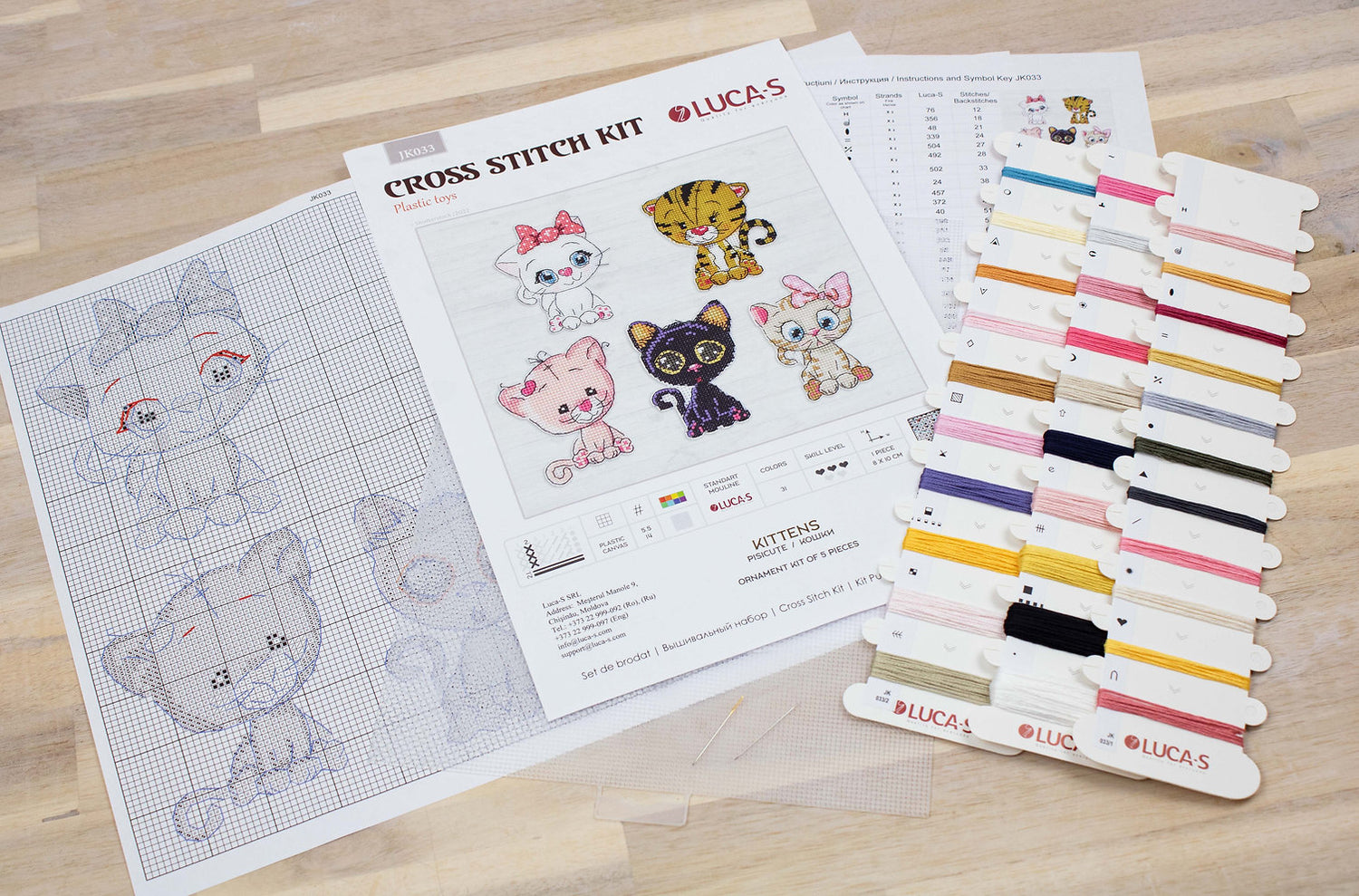Kittens - JK033 Luca-S - Cross Stitch Kit