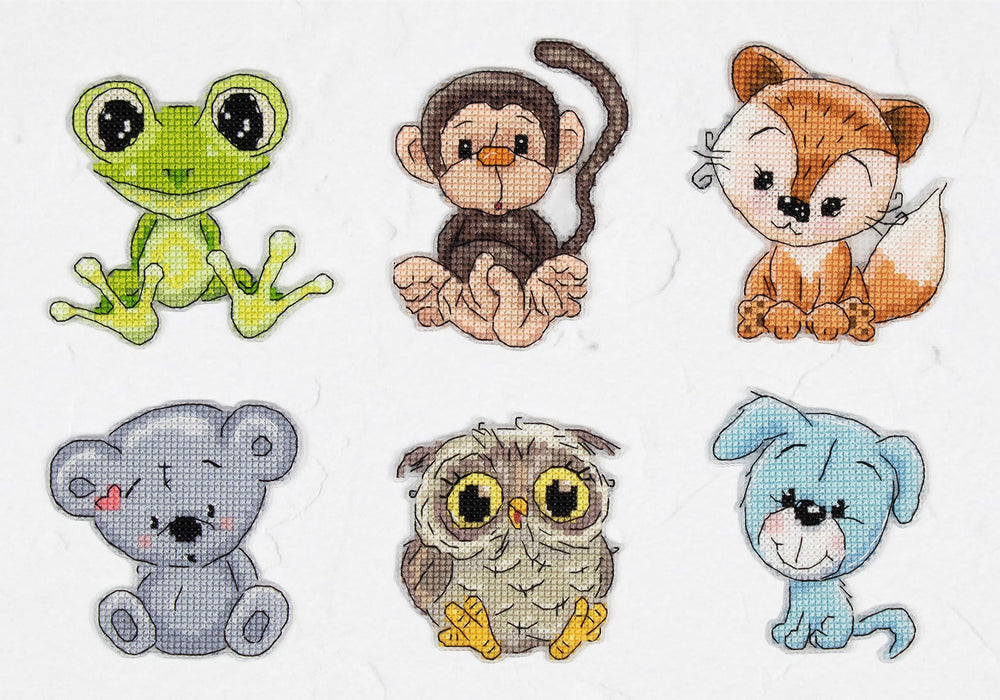 Cross Stitch Kit Animals Friends No.1 by Luca-S - JK038
