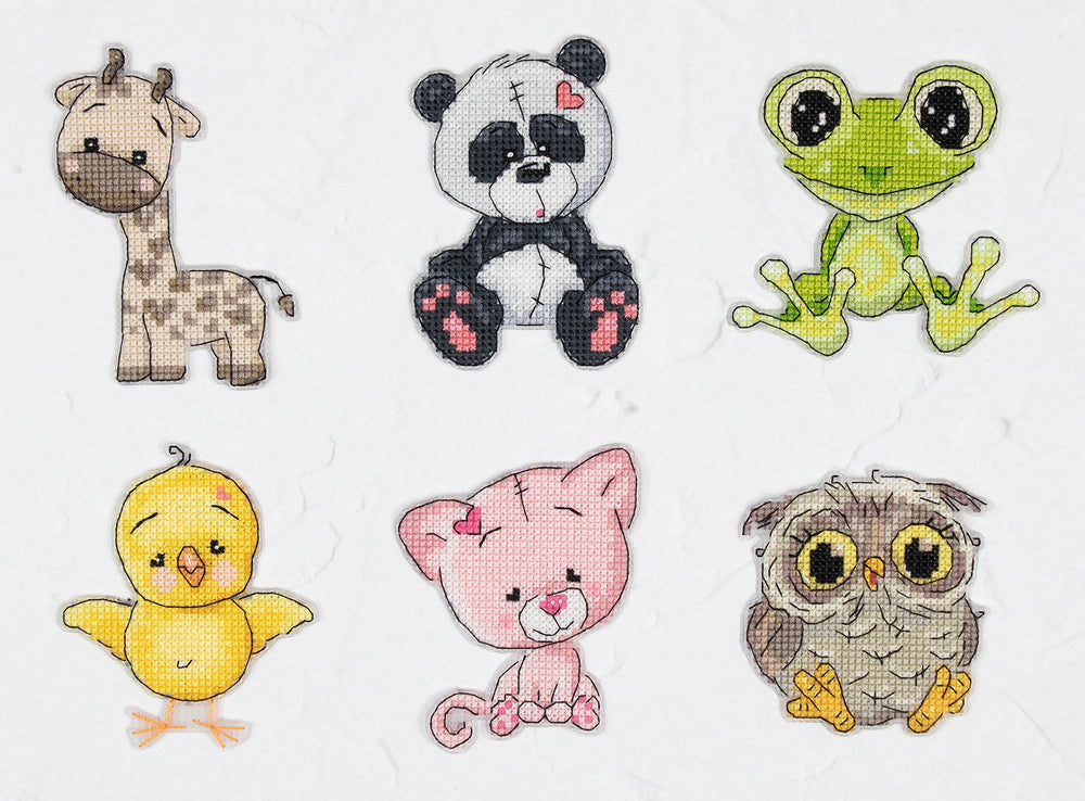 Cross Stitch Kit Animals Friends No.3 by Luca-S - JK040