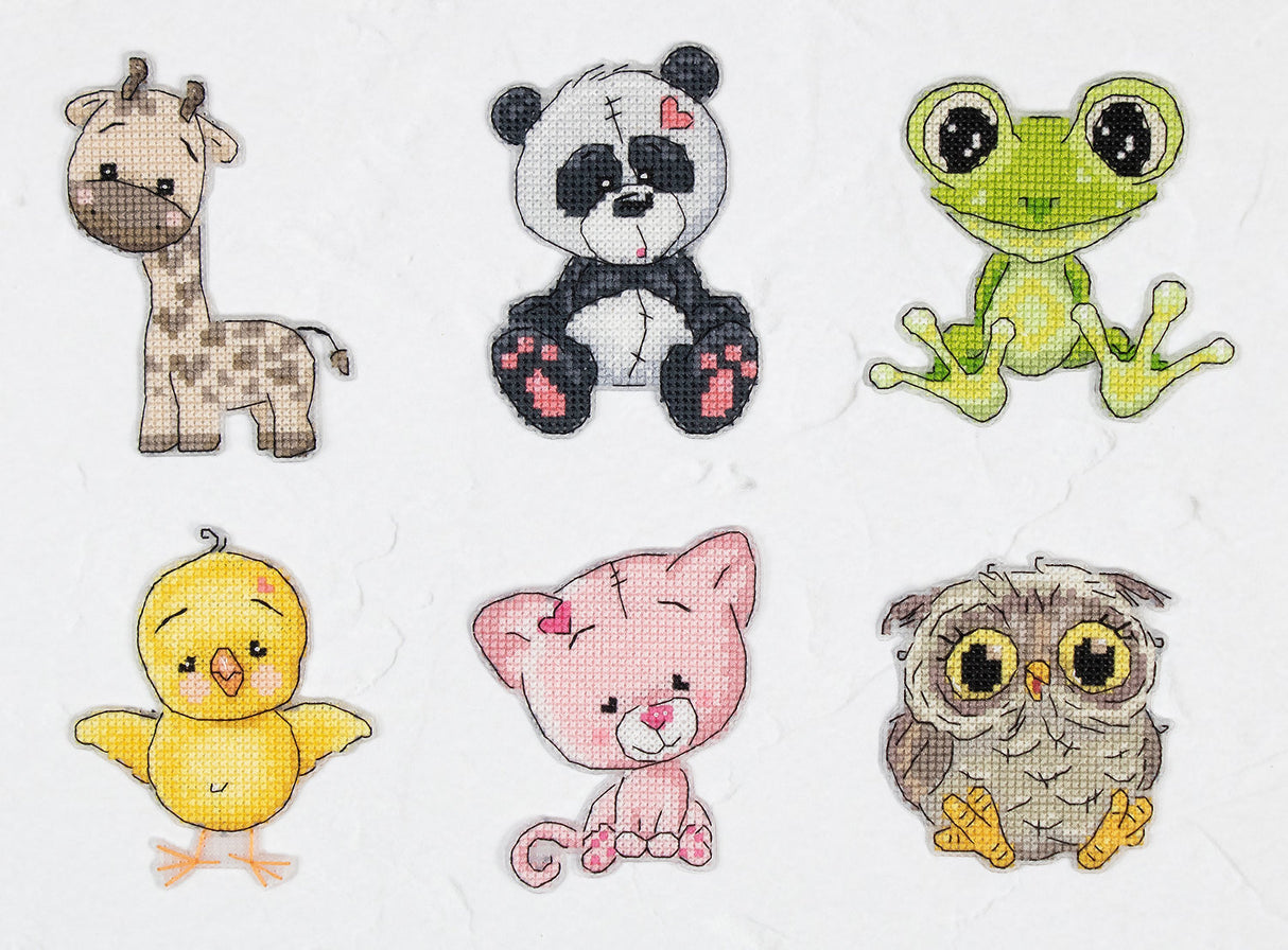 Cross Stitch Kit Animals Friends No.3 by Luca-S - JK040