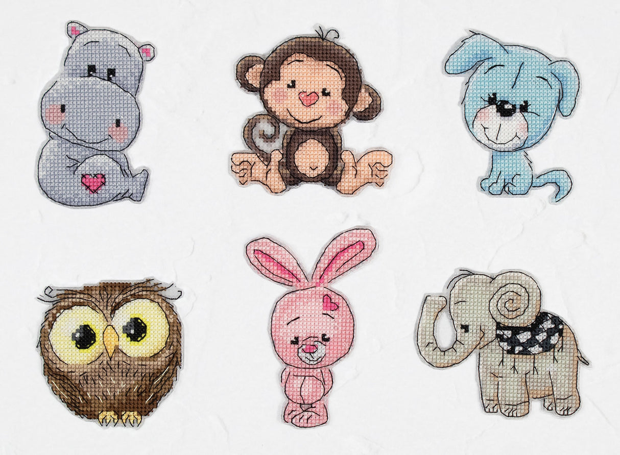 Cross Stitch Kit Animals Friends No.4 by Luca-S - JK041