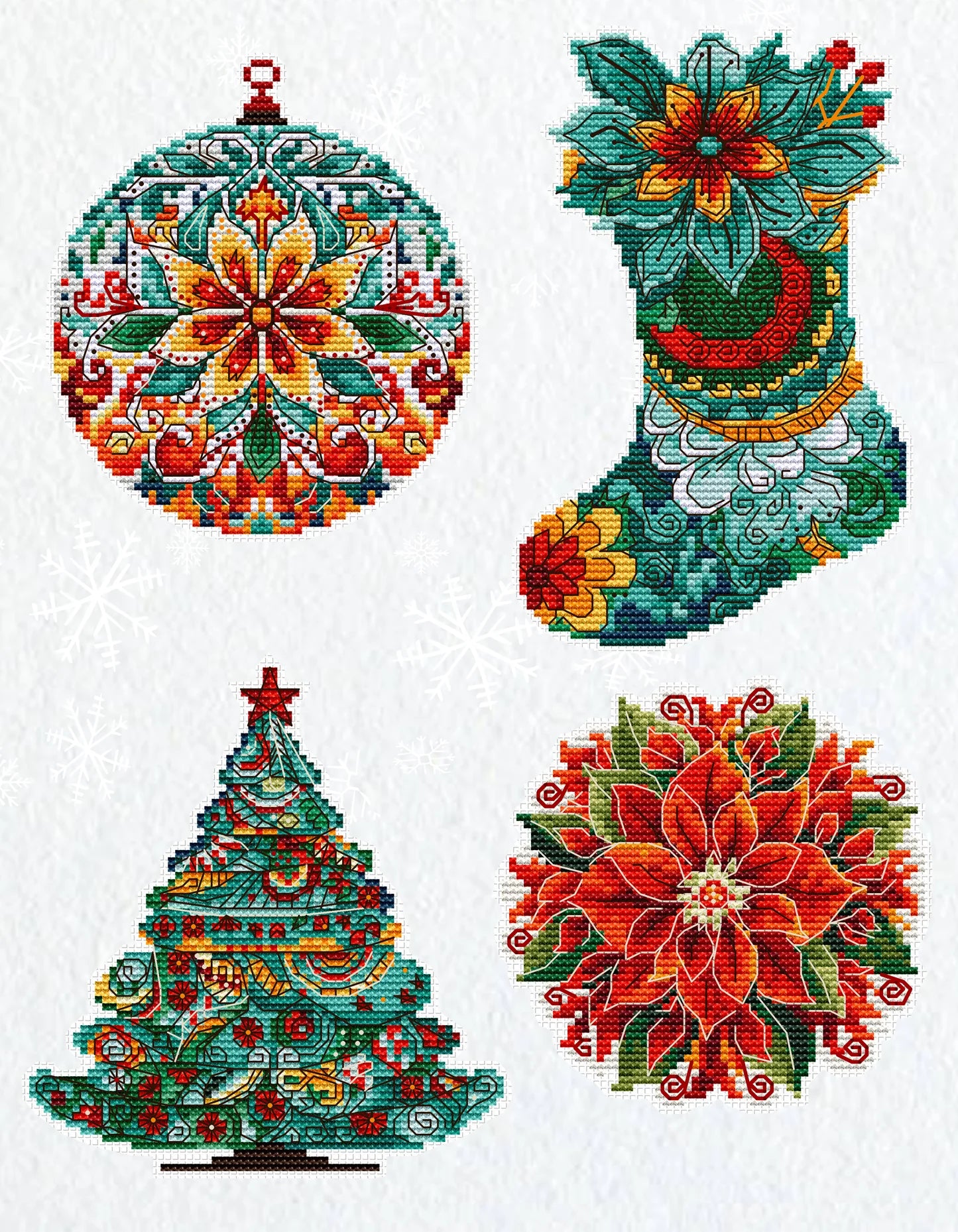 Cross Stitch Kits Toys - Christmas Decorations, JK042