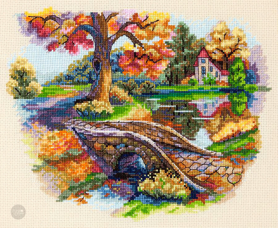 Autumn Landscape - K-103 Merejka - Cross Stitch Kit