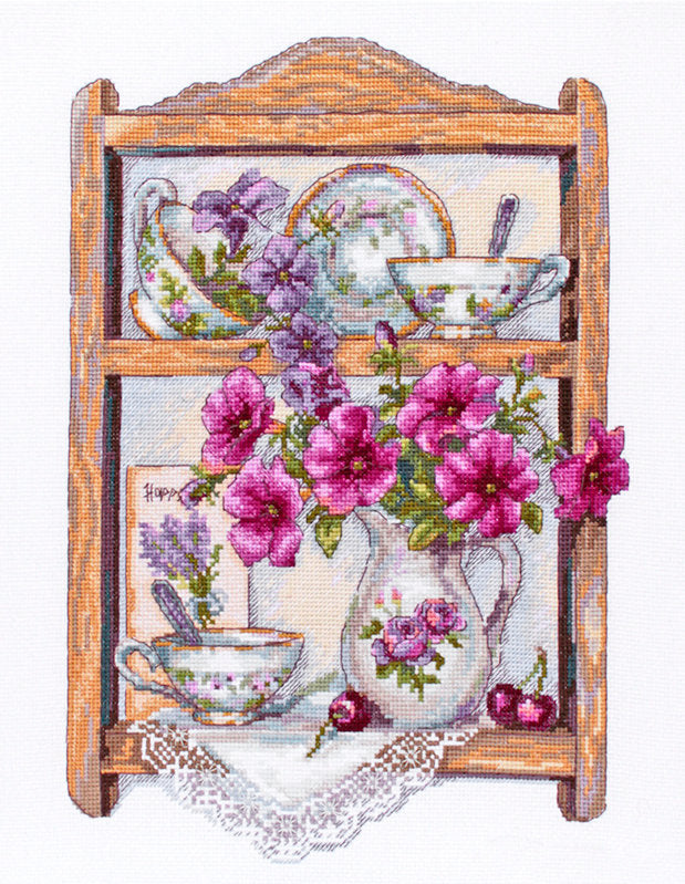 K-117 Petunias - Merejka - Kit de punto de cruz