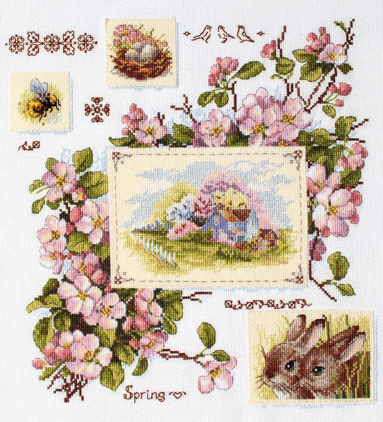 Cross stitch kit "Spring Sampler" by Merejka - K-120