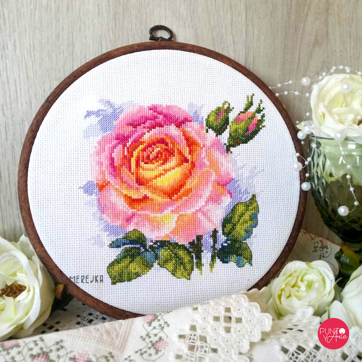 K-138 Pink - Merejka - Cross stitch kit