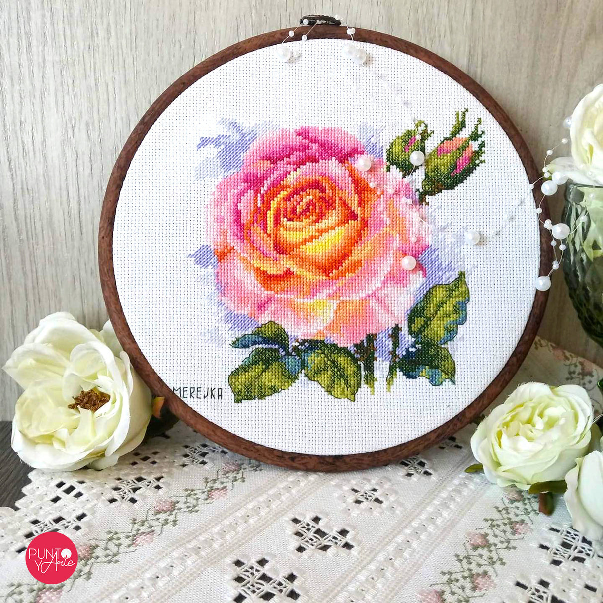 K-138 Pink - Merejka - Cross stitch kit