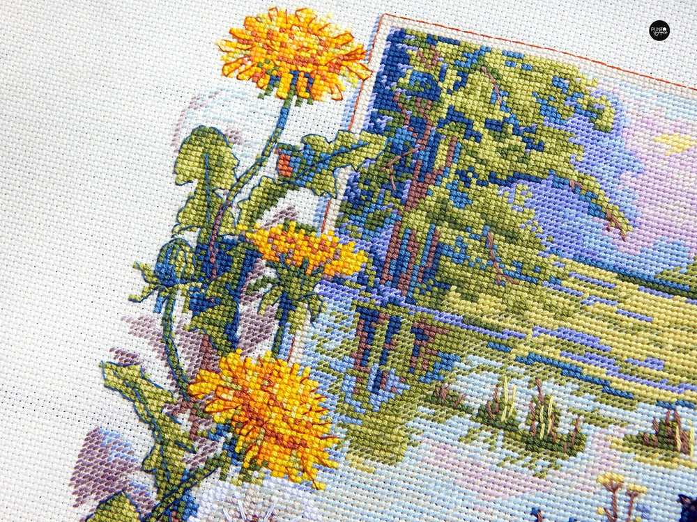 K-139 Cross Stitch Kit "Horses in the Landscape" by Merejka