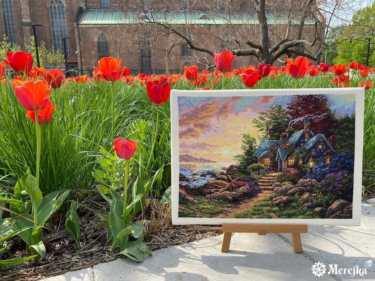 Shelter by the sea - Merejka K-165 - Cross stitch kit