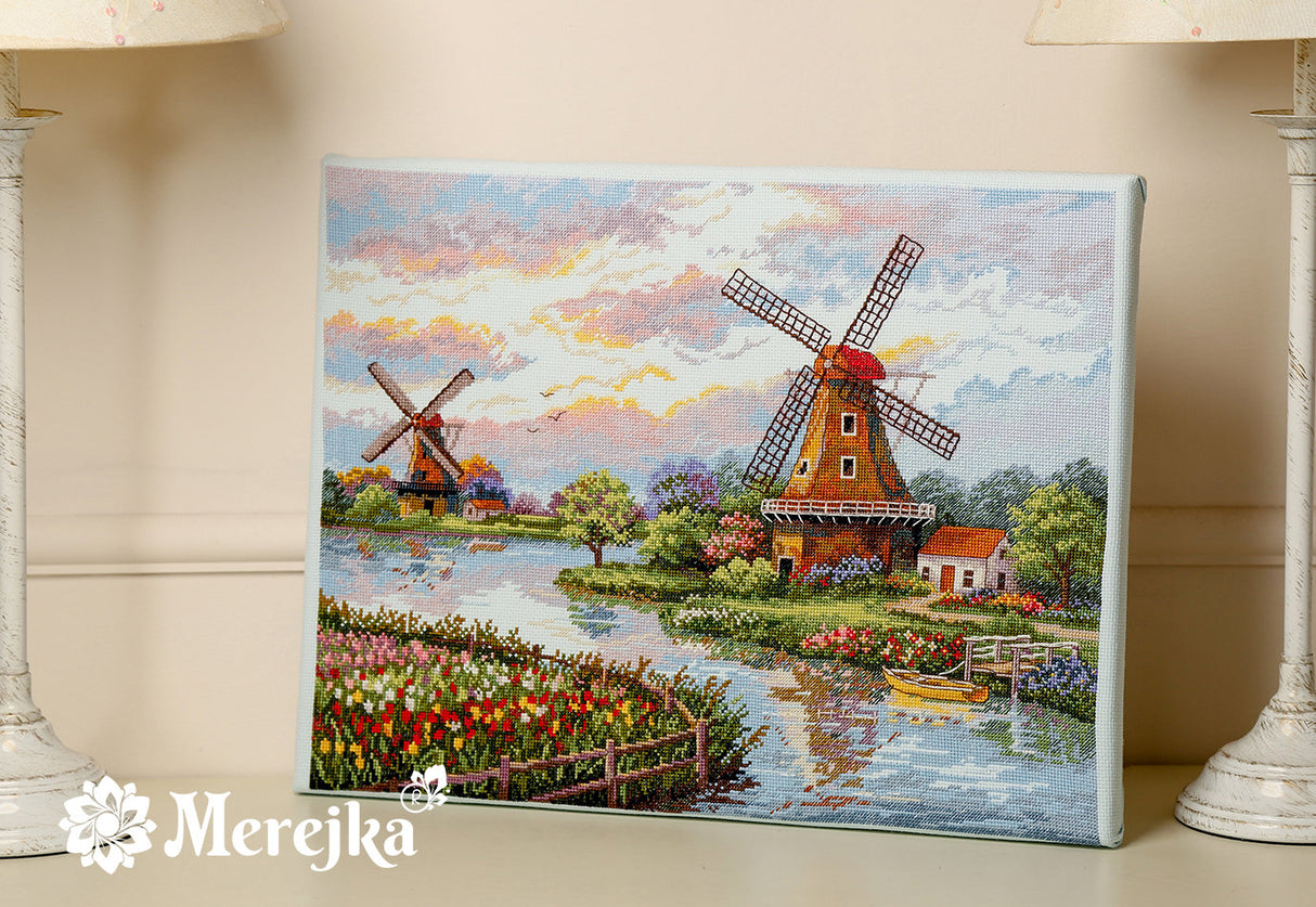 Cross Stitch Kit Merejka K-167 - The Windmills