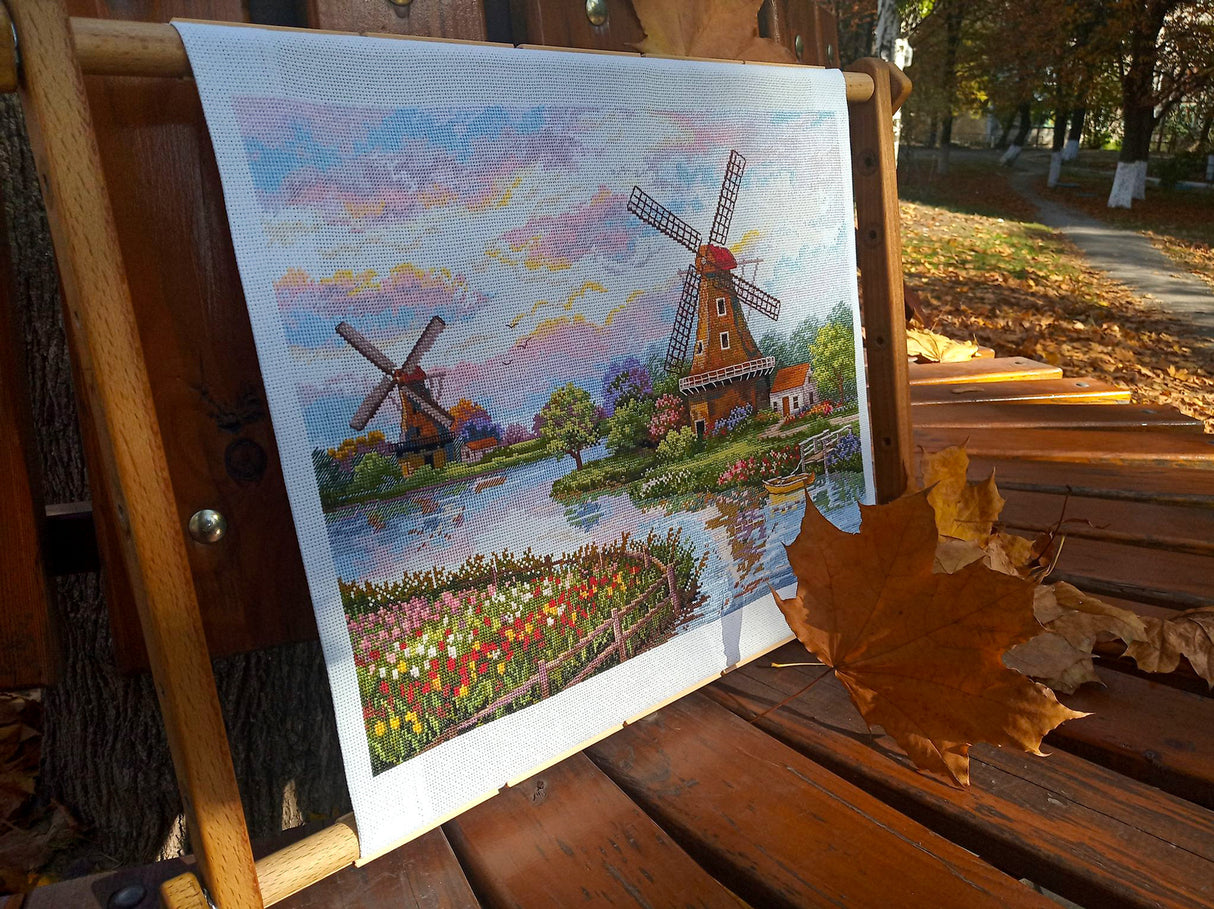 Cross Stitch Kit Merejka K-167 - The Windmills