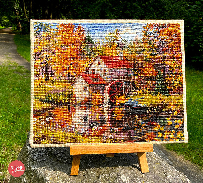 Cross Stitch Kit "Water Mill. Autumn" - K-171 by Merejka
