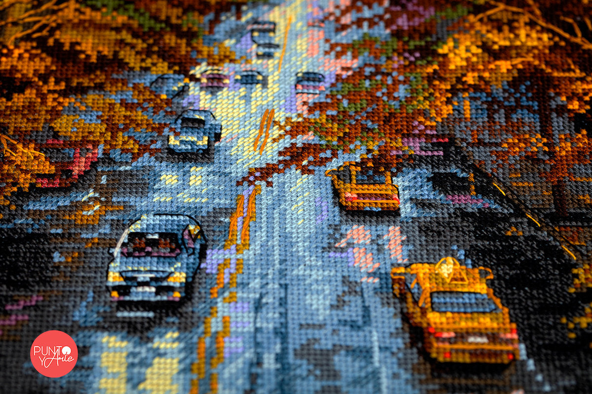 Cross stitch kit "Autumn in New York" by Merejka - K-172